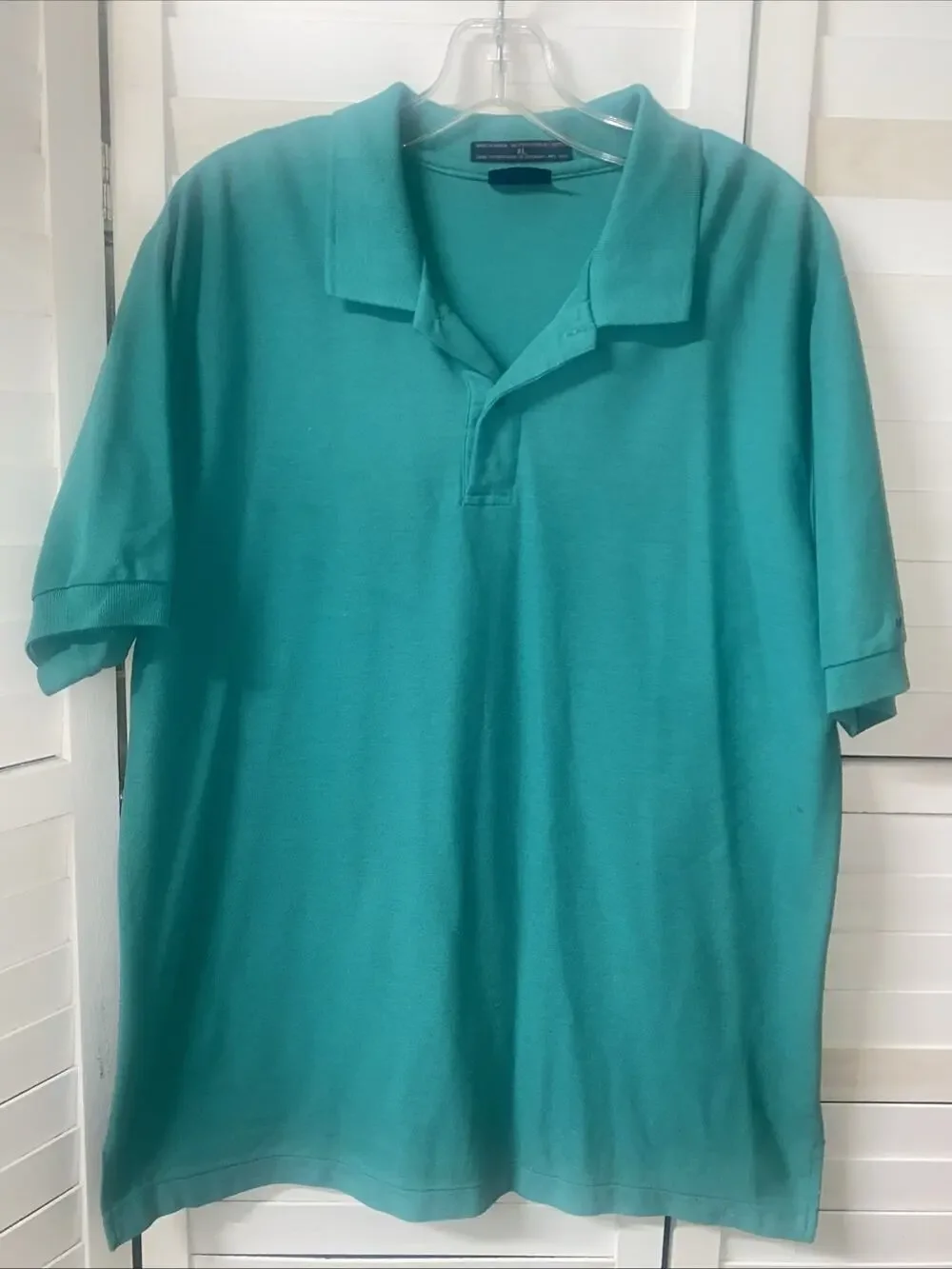 VTG 60s LEVI'S Short Sleeve Polo Shirt Green Men's Size XL WPL 423 Korea